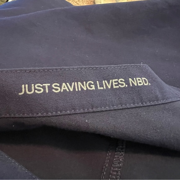 Figs Tops Figs Rafaela Style Wxxsw03 Navy Blue Scrubs Top Womens